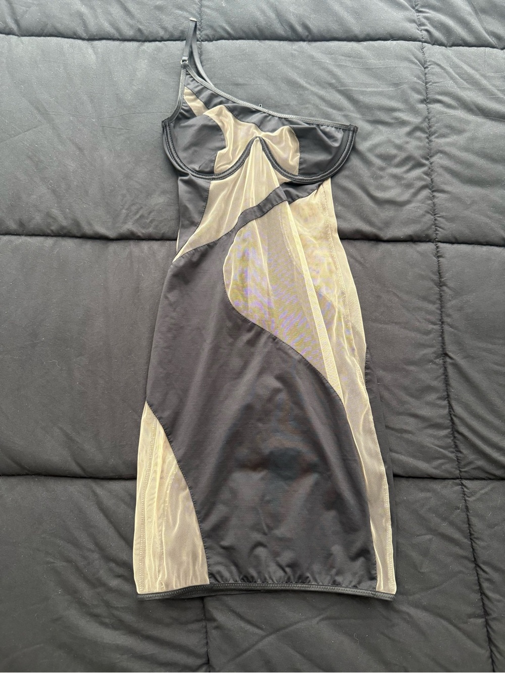 God Save Queens Carmen Dress Nude XS